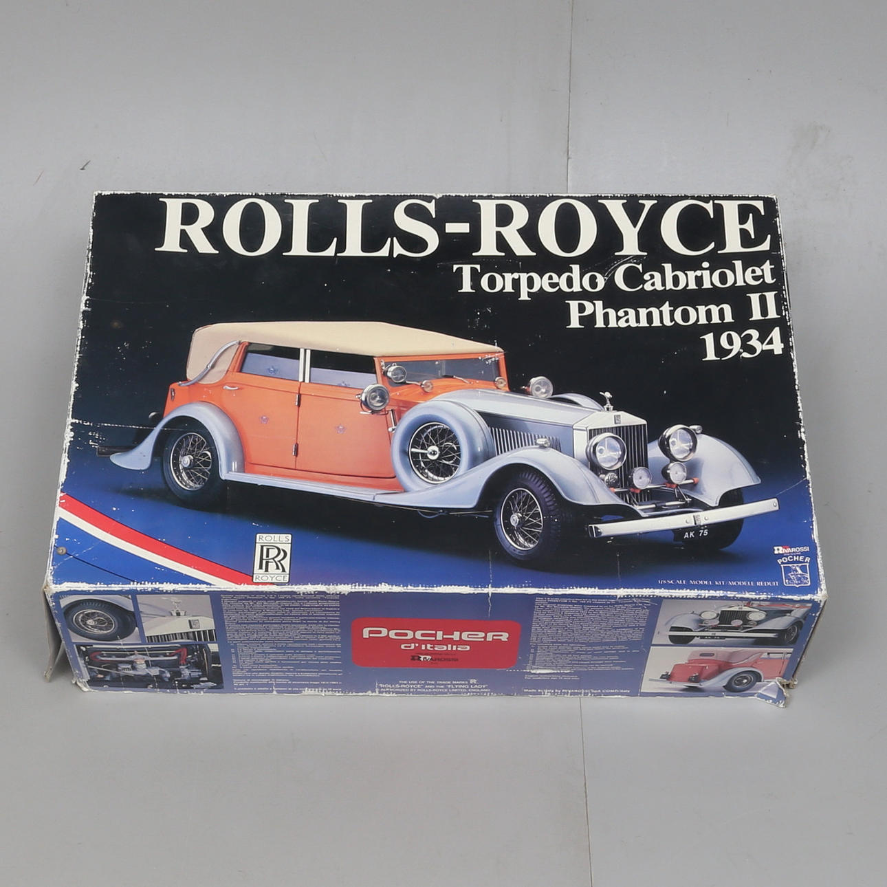 ROLLS-ROYCE, 2 models, Pocher, Italy, scale 1/8.