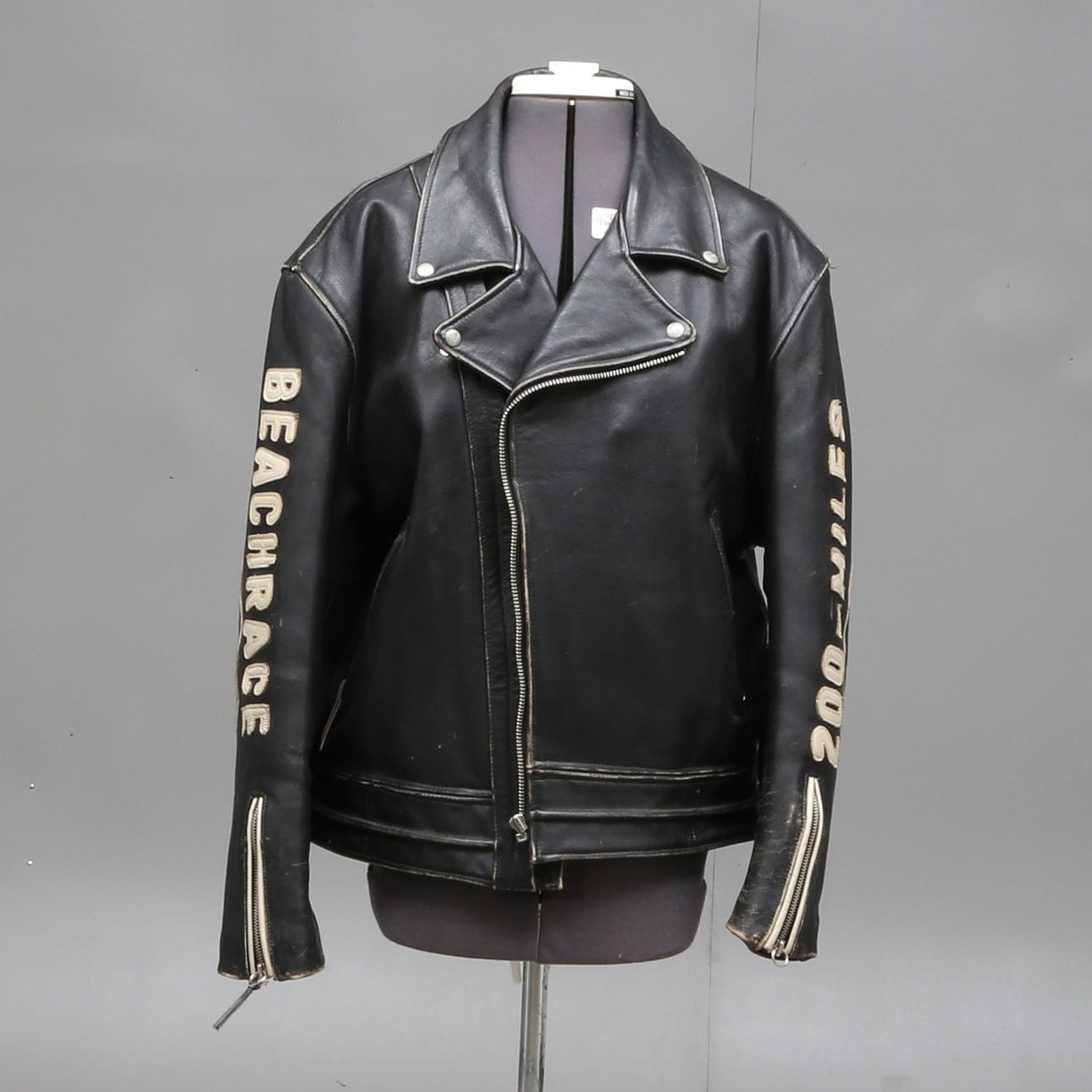 LEATHER JACKET, MC, Jacket Flying Cougar, Daytona Fla