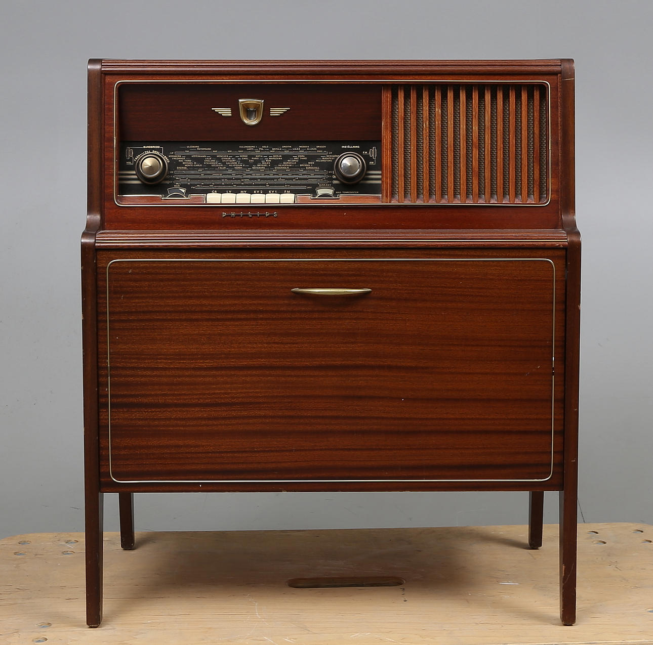 RADIOMÖBEL, Philips Typ PFS 763 A, 1950/60-tal.