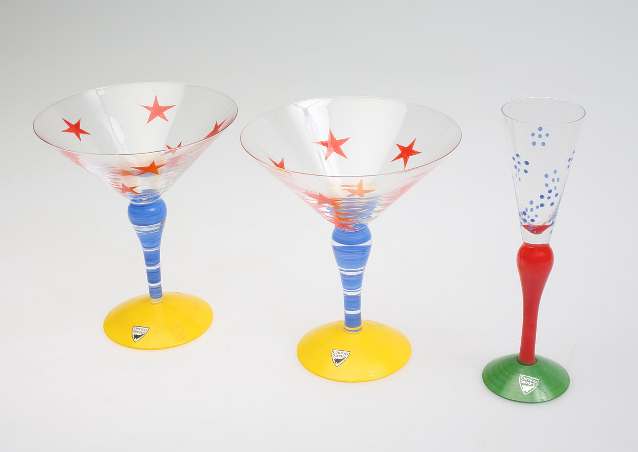 ANNE NILSSON. GLAS, 3 delar, "Clown"-serien.