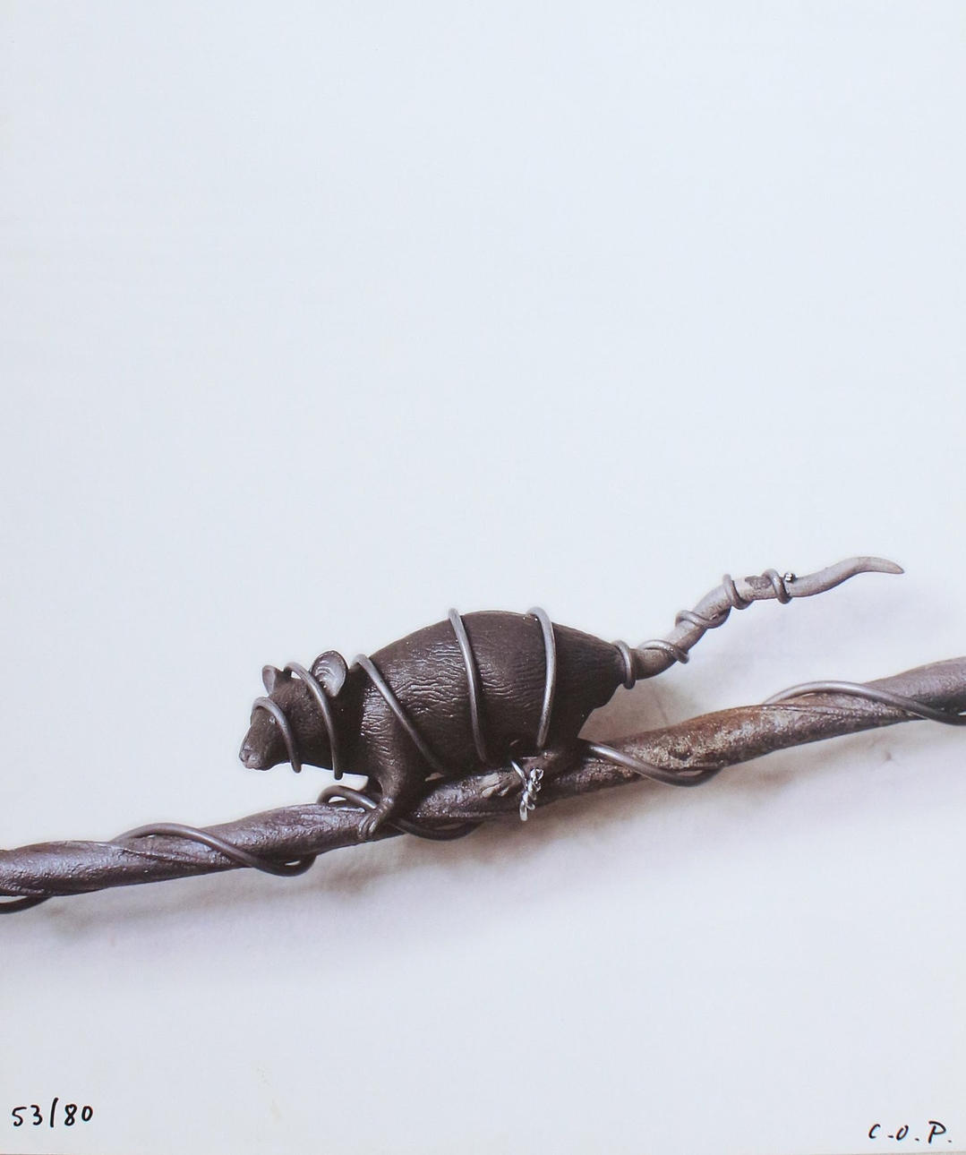 CLAUS OTTO PAEFFGEN (bk). 'Ratte', 2002, Farboffset, limitiert, Ed. 53/80, monogrammiert.