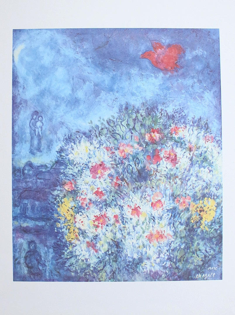 MARC CHAGALL. Efter. 'L'oiseau Rouge' tryck.