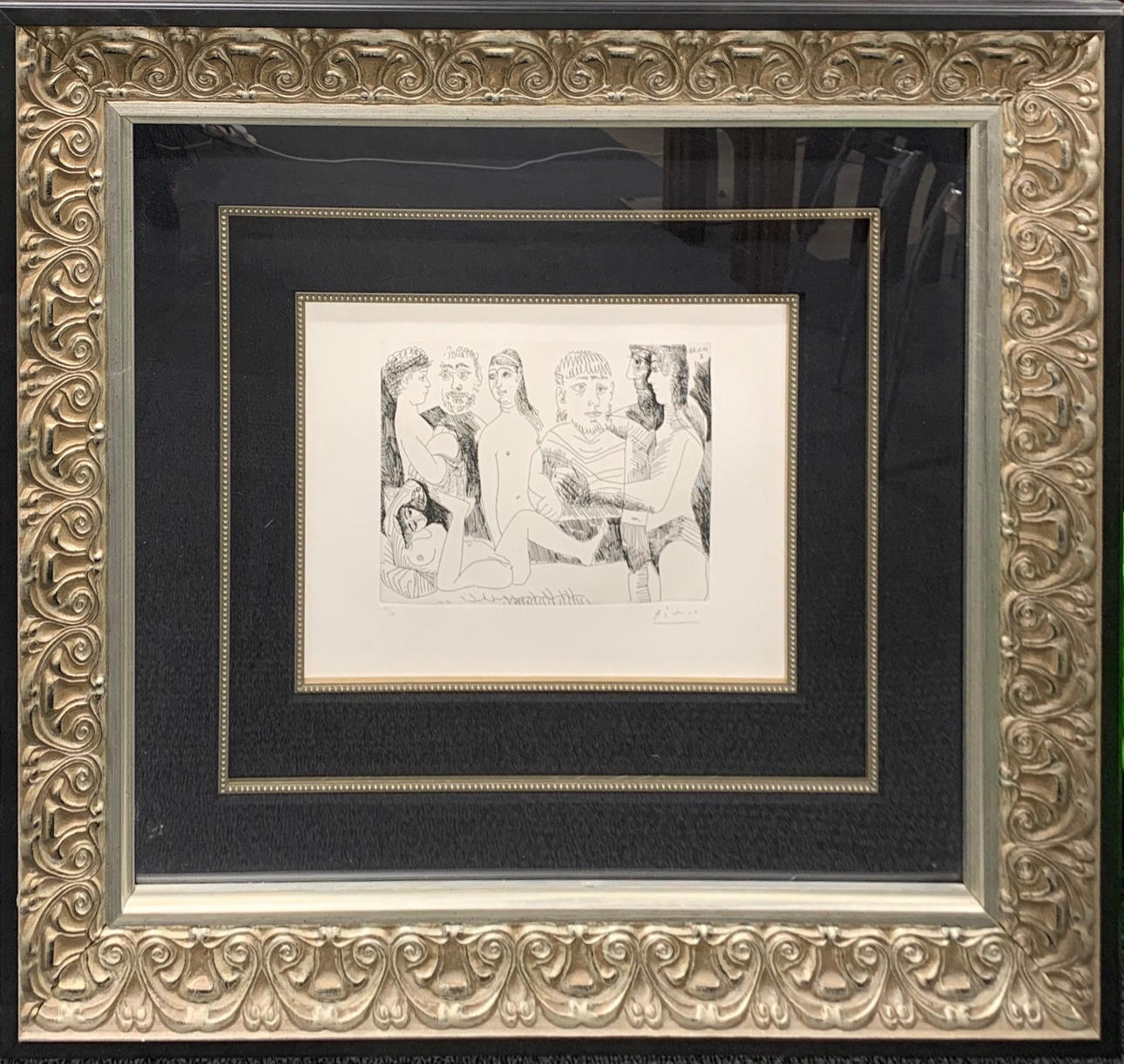 PABLO PICASSO LIMITED EDITION DRY POINT ETCHING.