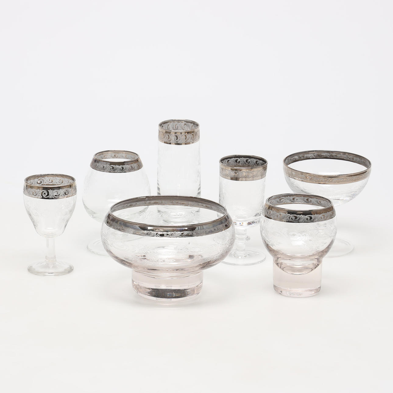 Murano Glass, tableware, 39 pieces.