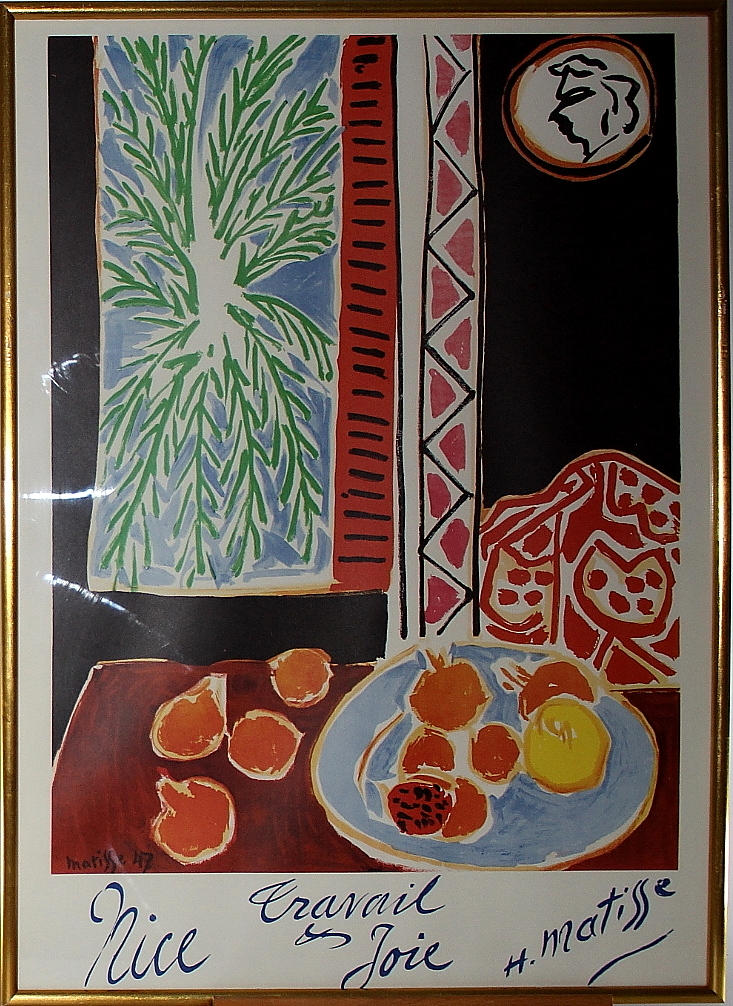 TRYCK, grafiskt, Nice Travail Et Joie, Matisse.