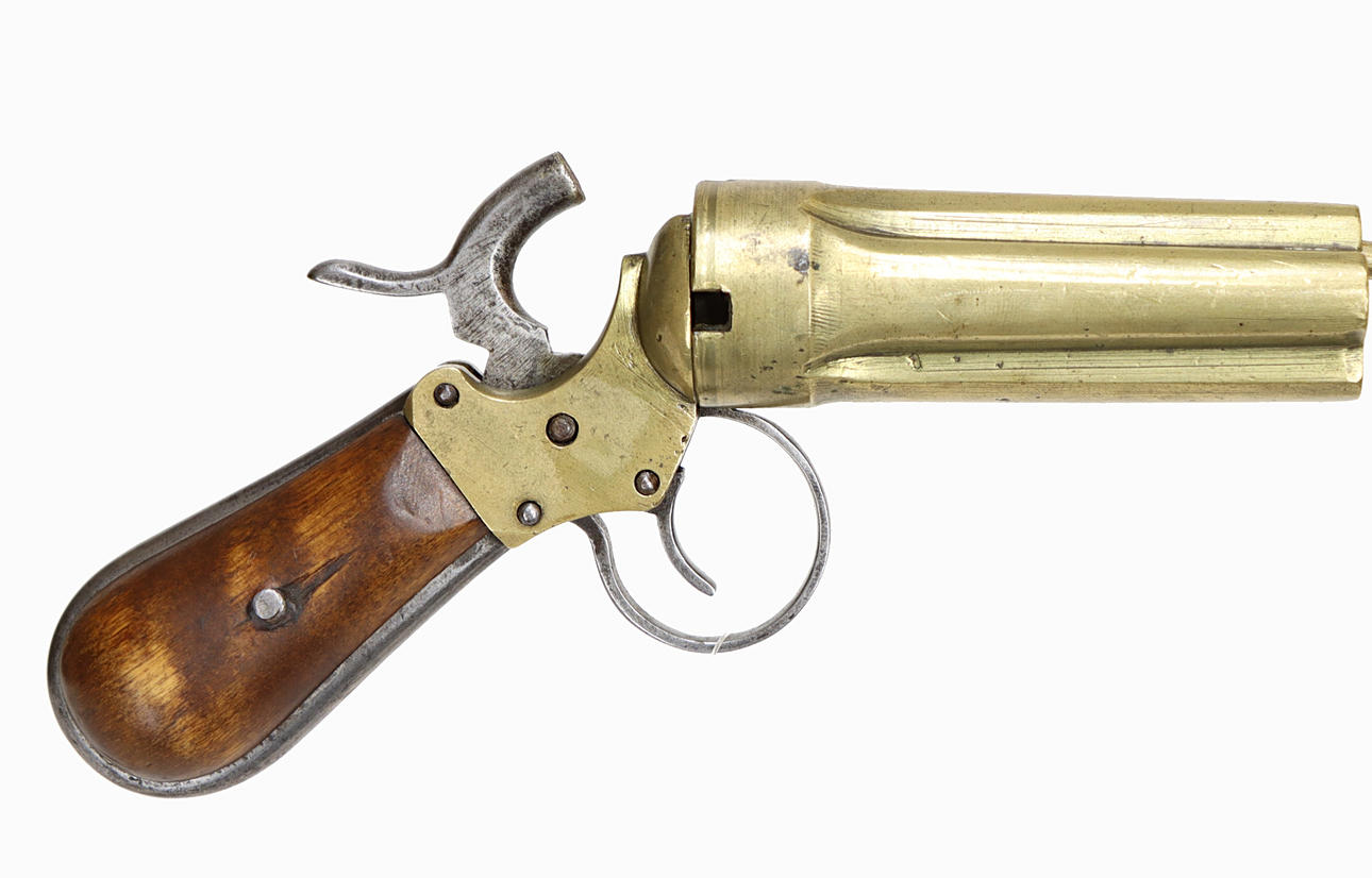 BLOCK LOCK REVOLVER, PEPPER BOX, SWEDISH ALEDALARE.