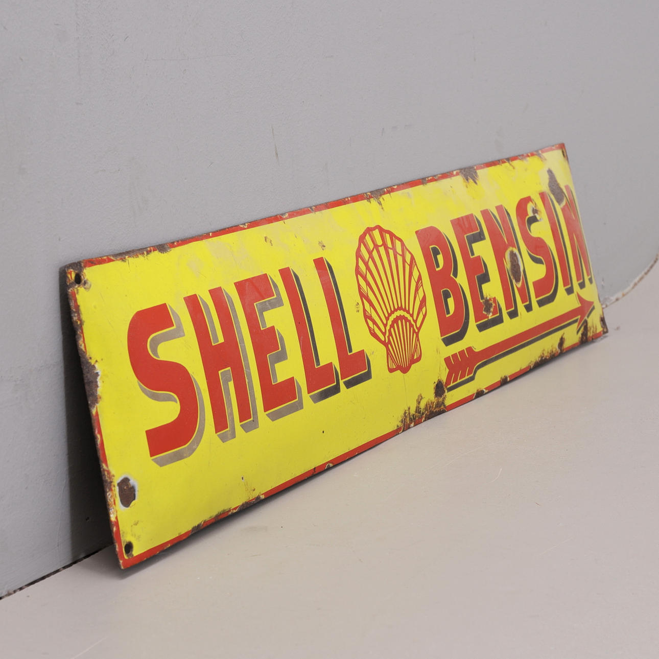 EMAILSCHILD, Shell Petrol, 1950er Jahre.