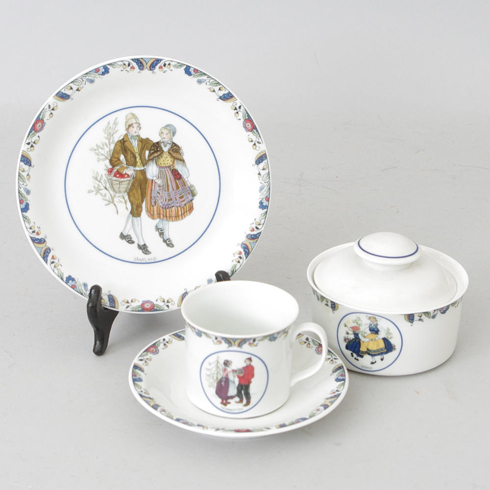 KAFFESERVIS, "Svenska landskapsdräkter", Rörstrand.