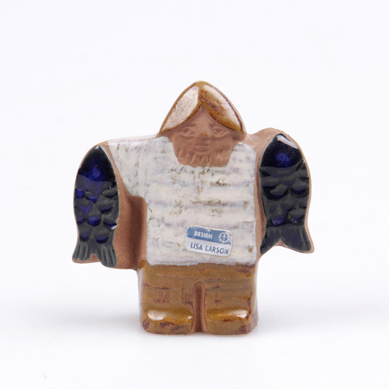 FIGURIN, stengods, fiskare, Lisa Larson, Gustavsberg.