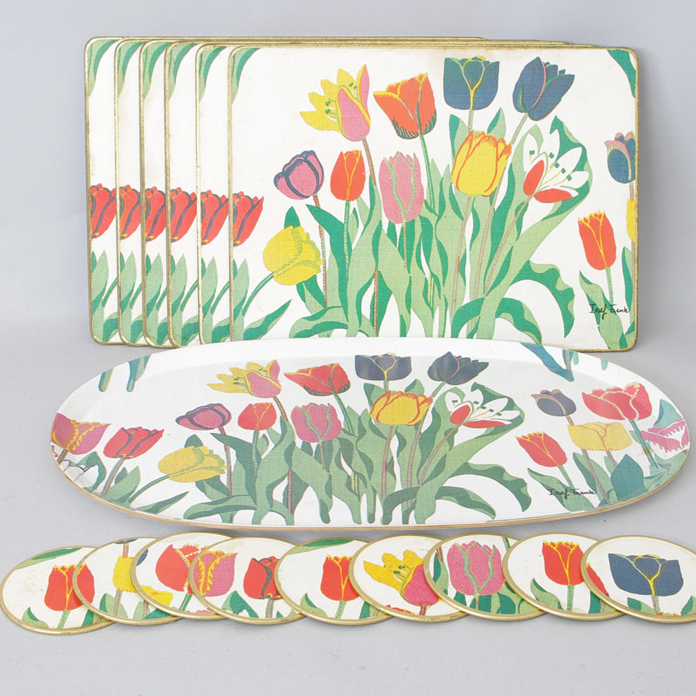 BRICKA, UNDERLÄGG SAMT COASTERS, Josef Frank, Svenskt Tenn.