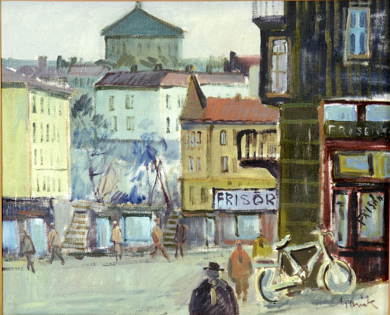 TAGE GAVIK. Olja på duk.