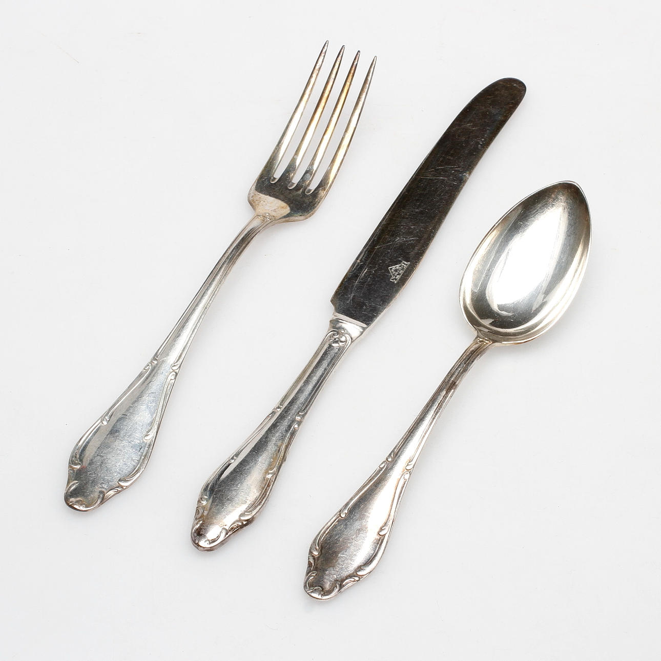 BESTICK, 36 delar, nysilver, "Märtha", 1900-tal.