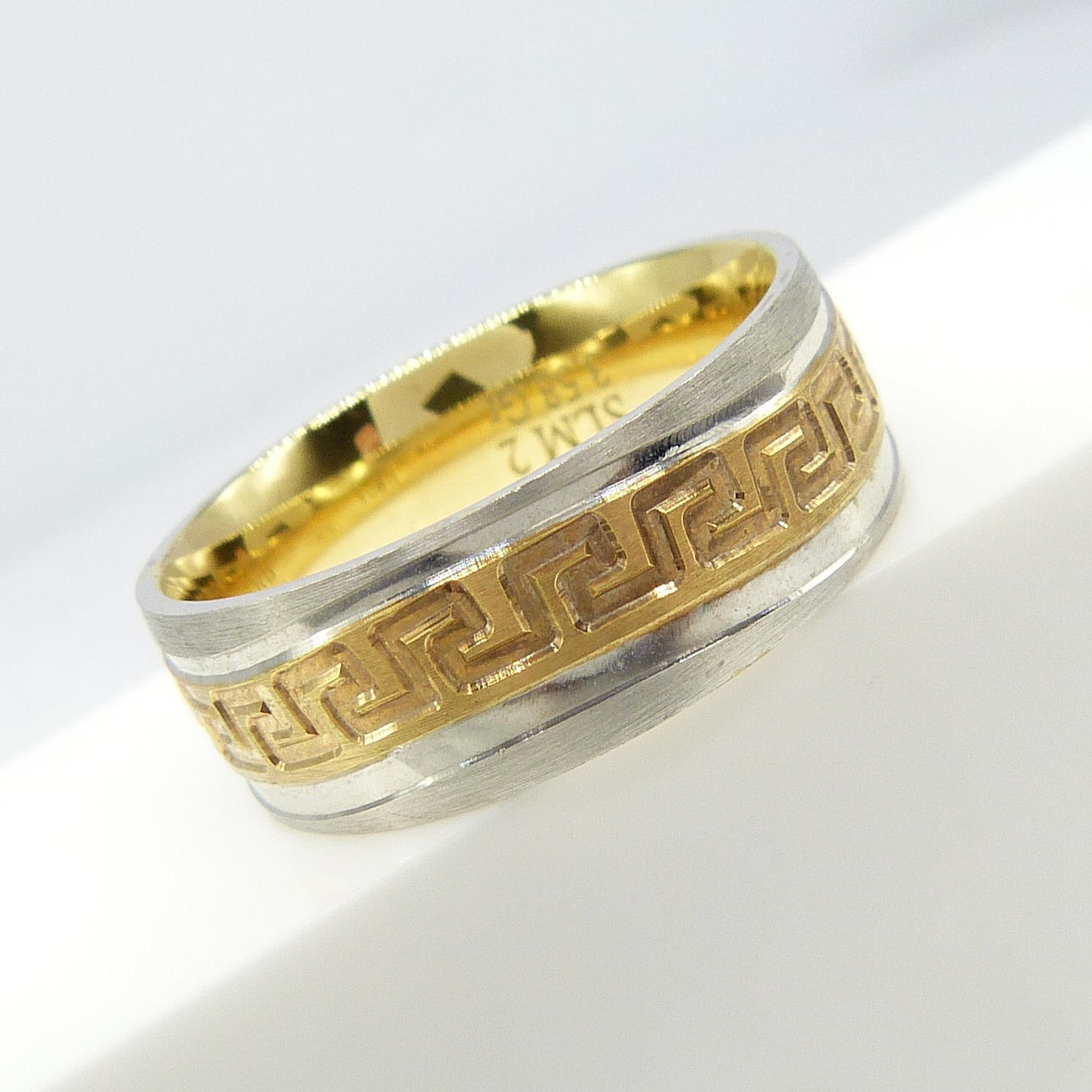 MODA GRIECHISCHER RING, Silber & Messing.