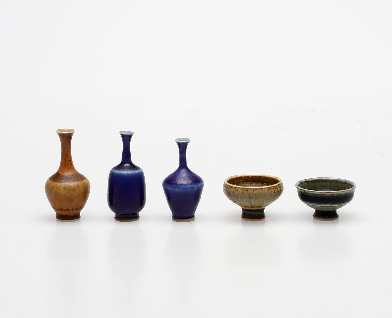 MINIATYRER, 5 st, Höganäs bland annat John Andersson, signerade.