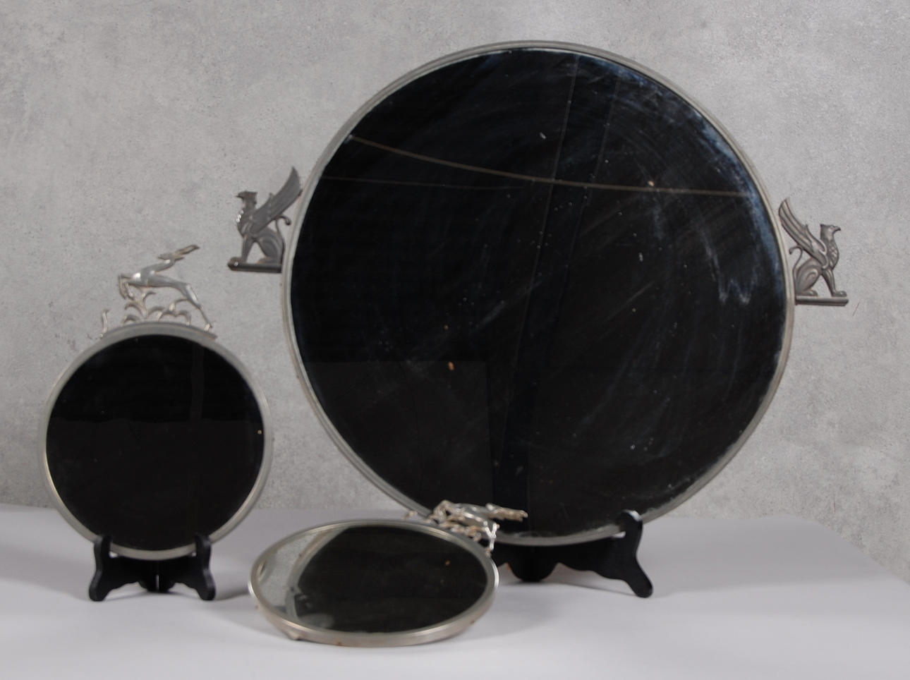 SPEGLAR, 3 delar, art deco, 1920-30-tal.