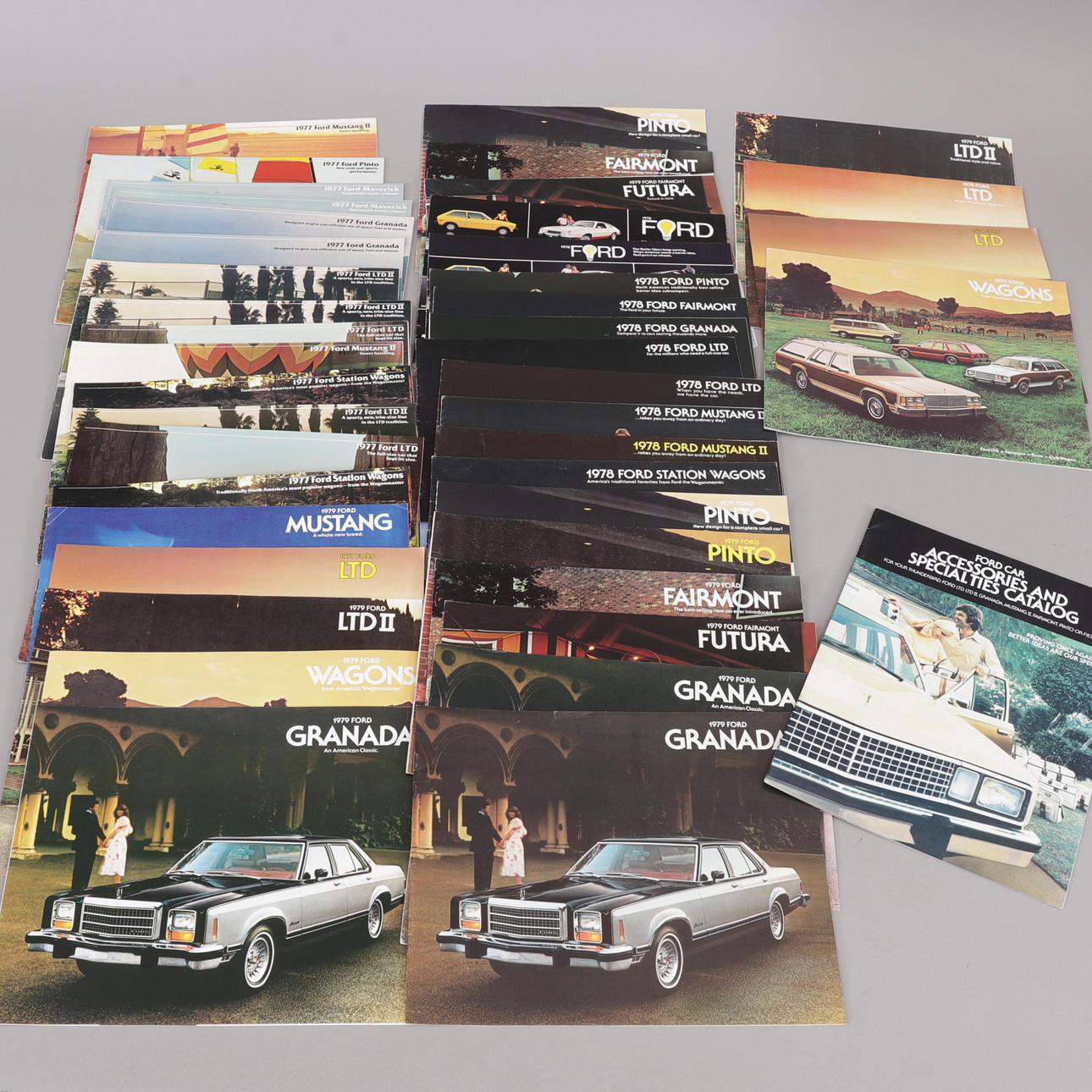 FORD, car brochures, 1970s.