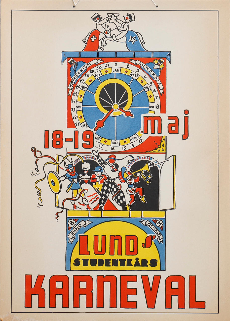 PLAKAT, LUNDA KARNEVAL 1946.