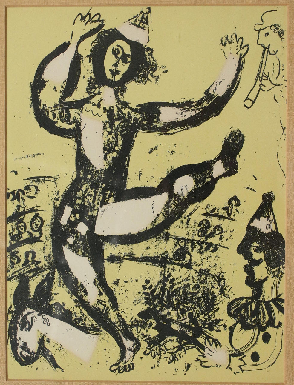 Marc Chagall (bk). 'Jongler', färglitografi.