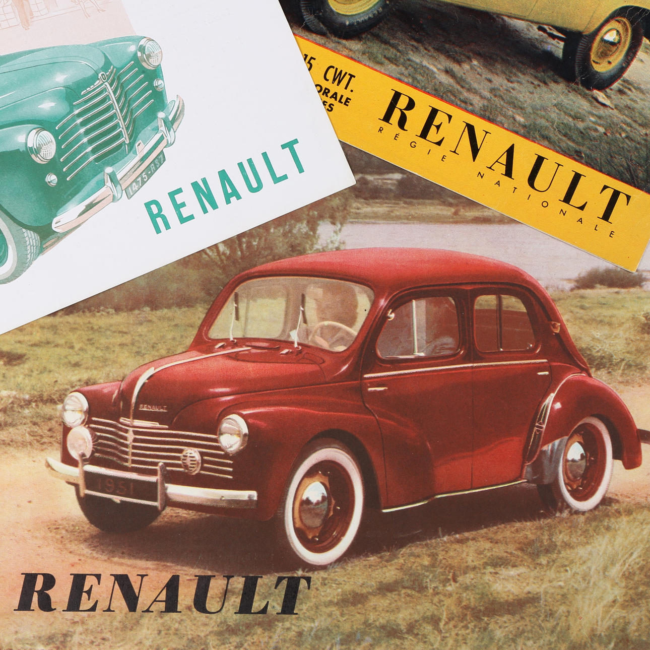 RENAULT, car brochures, 1960s.