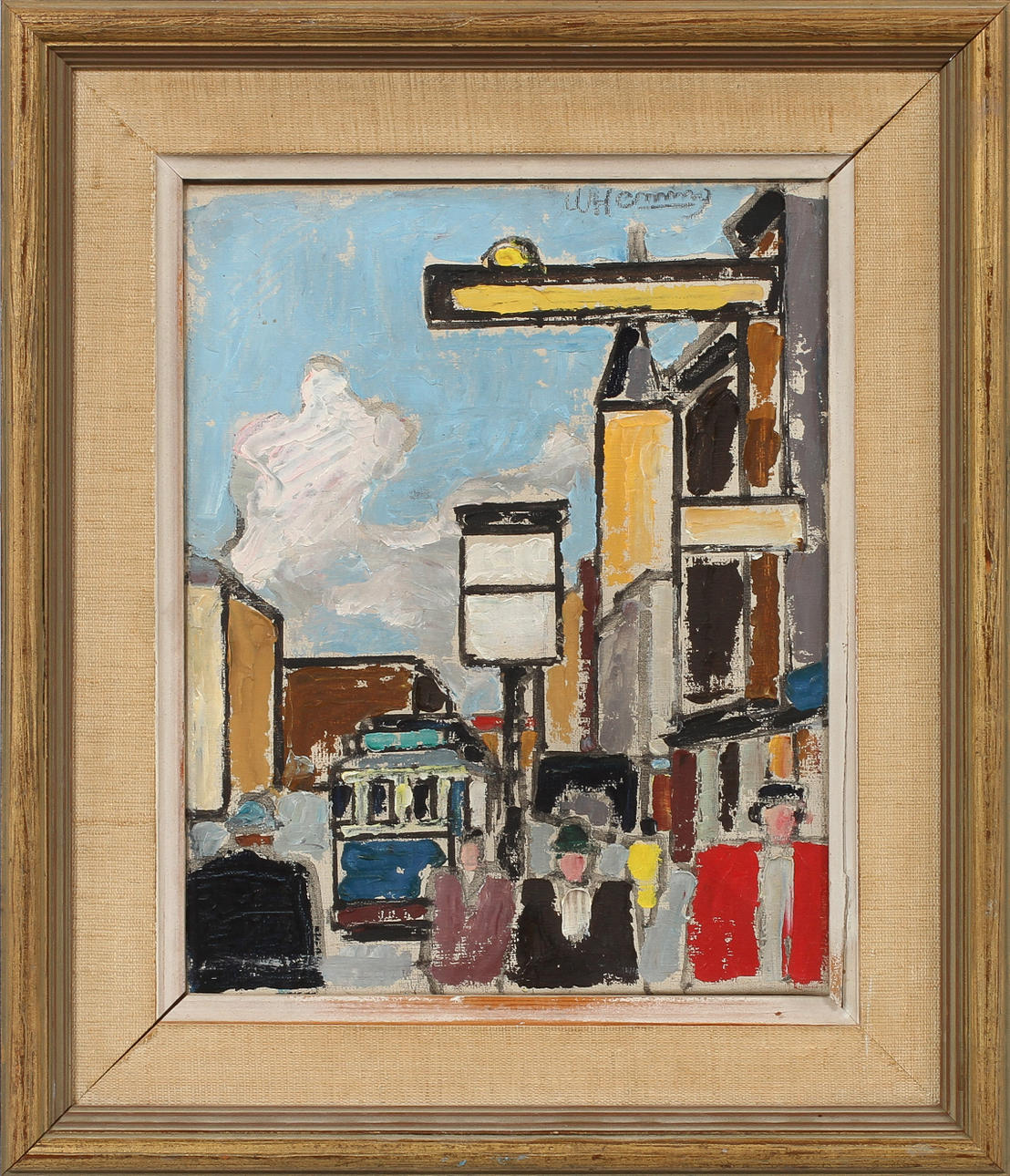 WILHELM HENNING. Göteborgsmotiv, olja på duk, signerad.