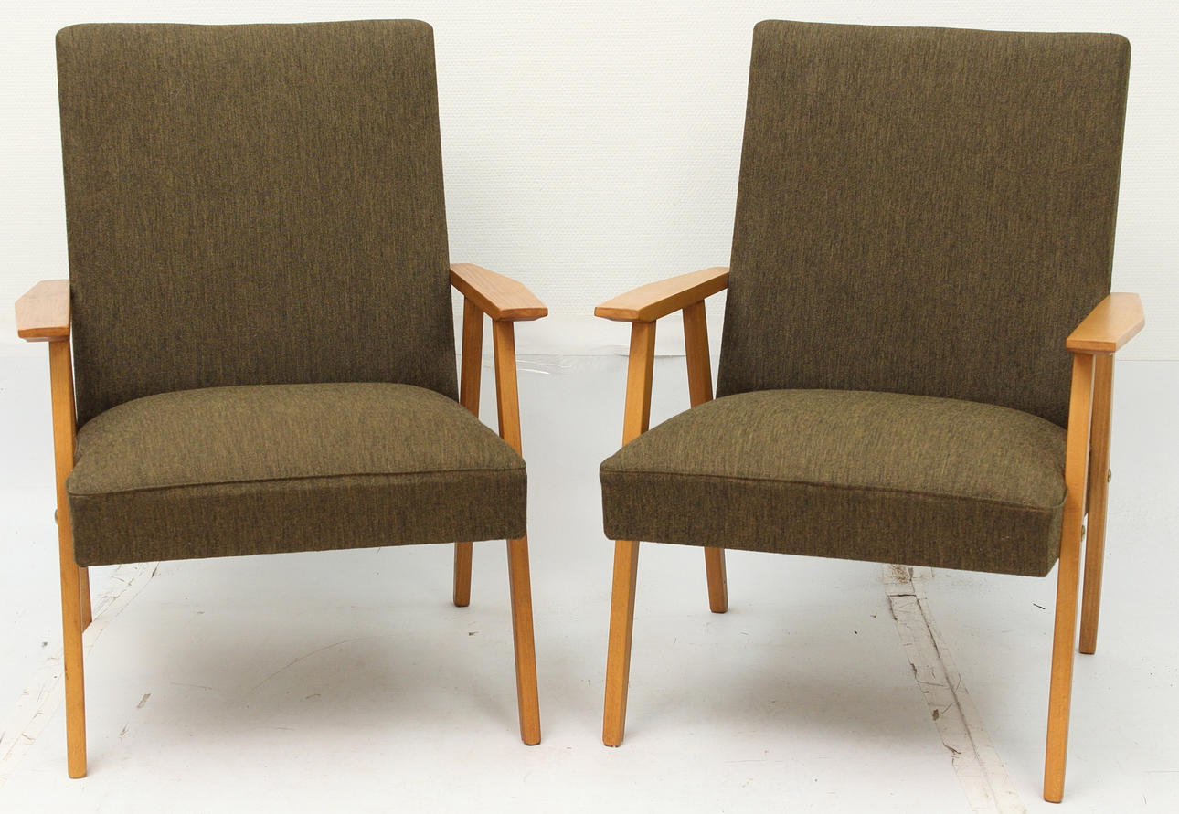 FÅTÖLJER, 2 st, 50-tal.