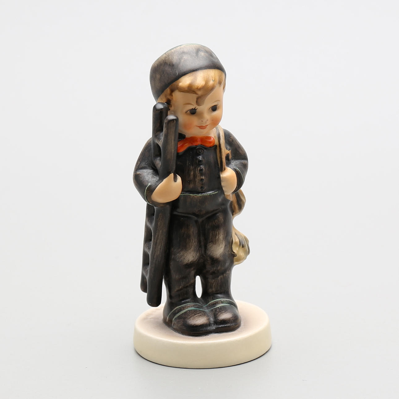 FIGURIN, porslin, "Ich bringe Glück, Kaminfeger", MJ Hummel, Goebel, Tyskland.