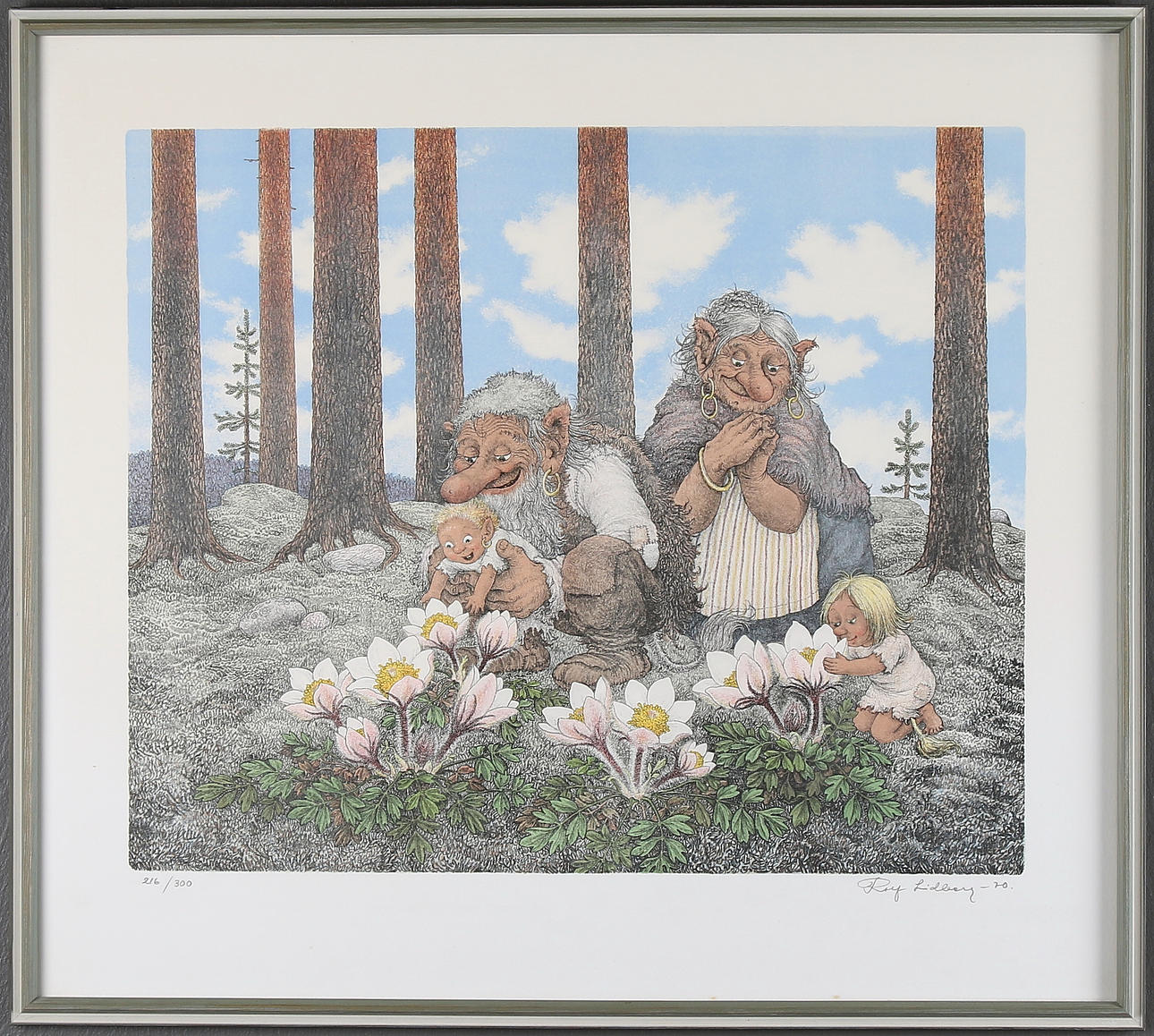 ROLF LIDBERG. Litografi, signerad och numrerad. 216/300.