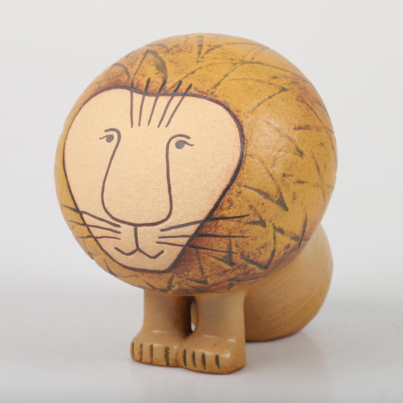 LISA LARSON. Figurin, lejon, stengods.