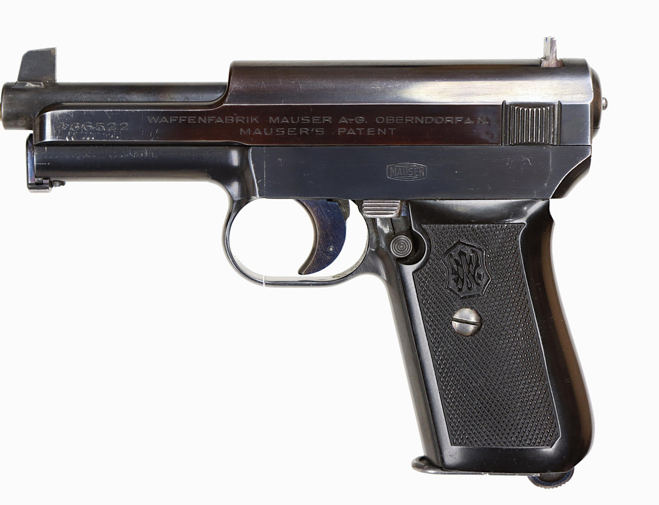 PISTOL, Semi-automatic, make Mauser Obendorf, model 1914, caliber 7 ...