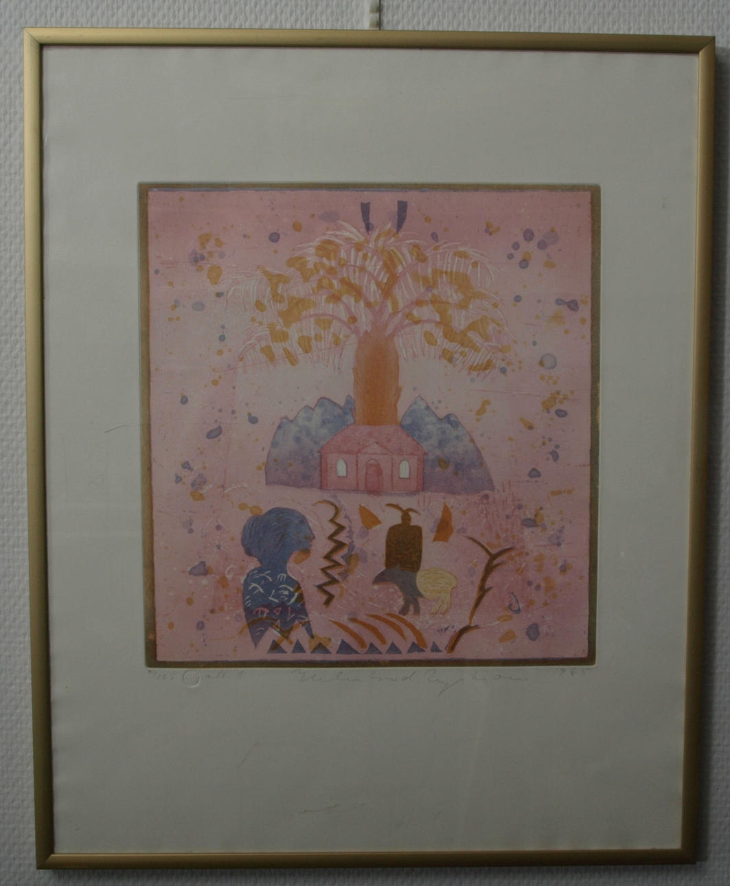 HELMTRUD NYSTRÖM. Litografi, numrerad 91/165?, signerad 1985.