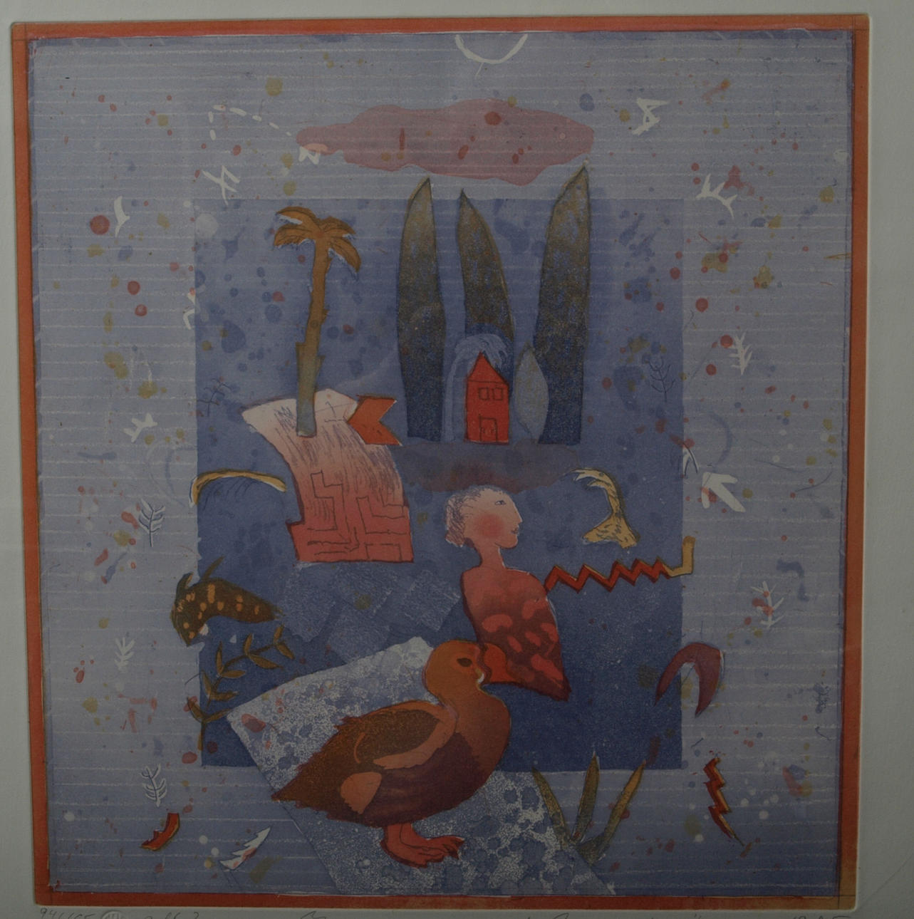 HELMTRUD NYSTRÖM. Litografi, numrerad 94/165,signerad 1985.