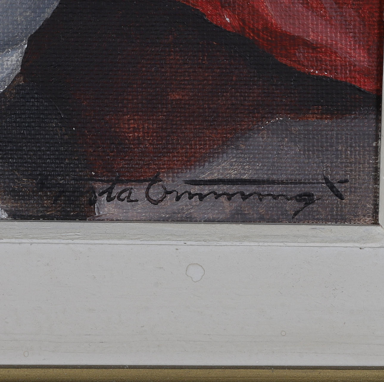 GÖSTA EMMING. olja på duk, signerad. Konst - Måleri - Auctionet