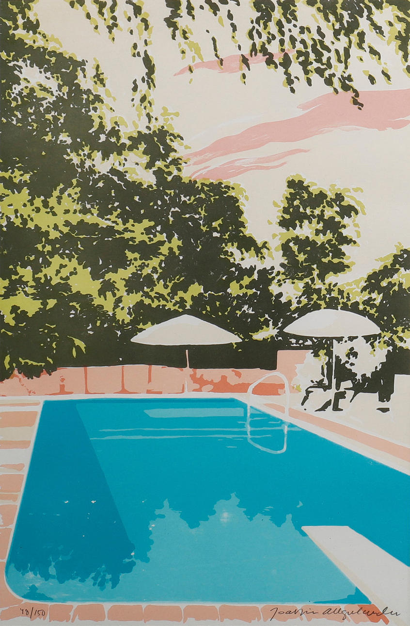 JOAKIM ALLGULLANDER. COMPOSITION WITH SWIMMING POOL.