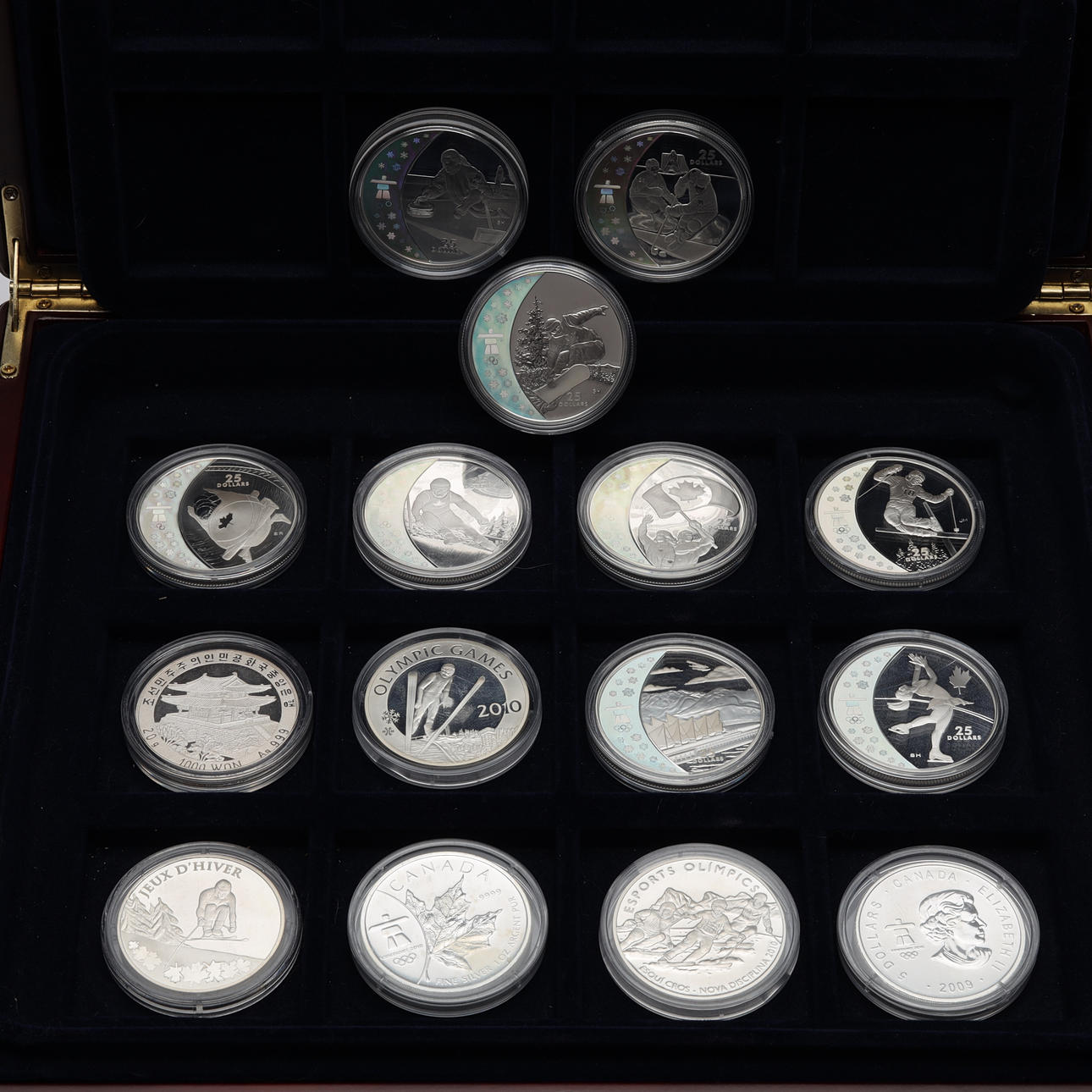 SAMLARMYNT 15 stycken silver Vancouver OS 2010.