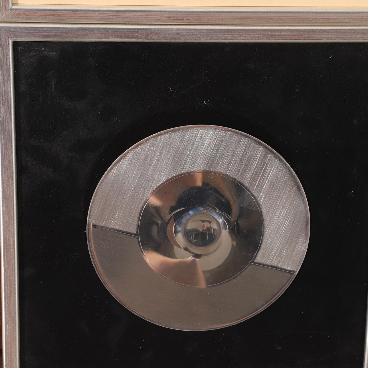 ALEXIUS HUBER. Optical concept, 2 metal reliefs, signed Alexius Huber ...