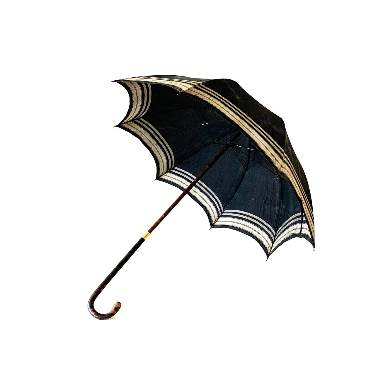 ANTIQUE TORTOISE SHELL UMBRELLA.
