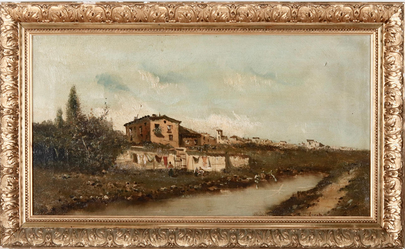 OIDENTIFIERAD SPANSK KONSTNÄR. Olja på duk.