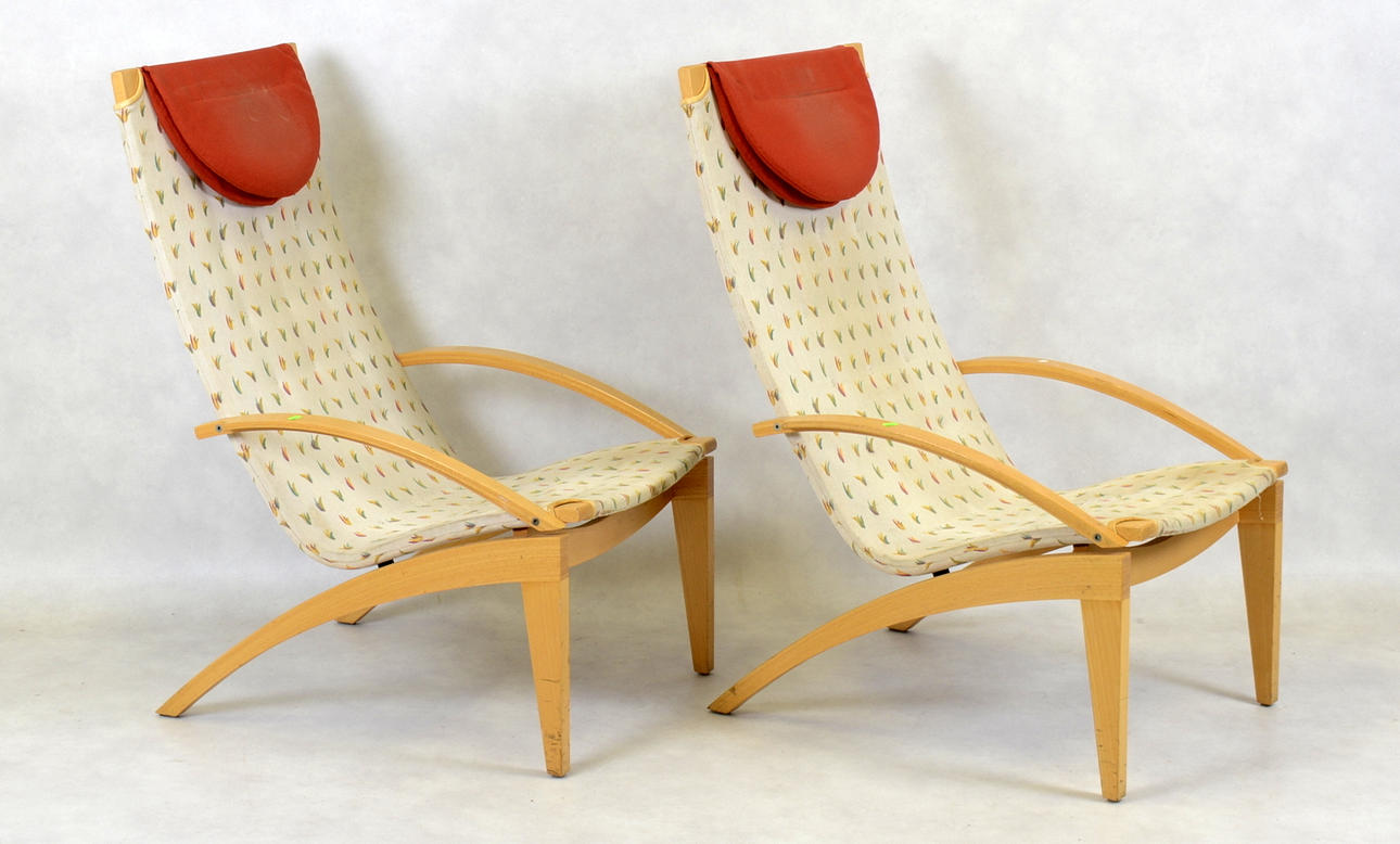 FÅTÖLJER 1 PAR, "Kornett", design Lasse pettersson och Lennart Notman, Swedese.