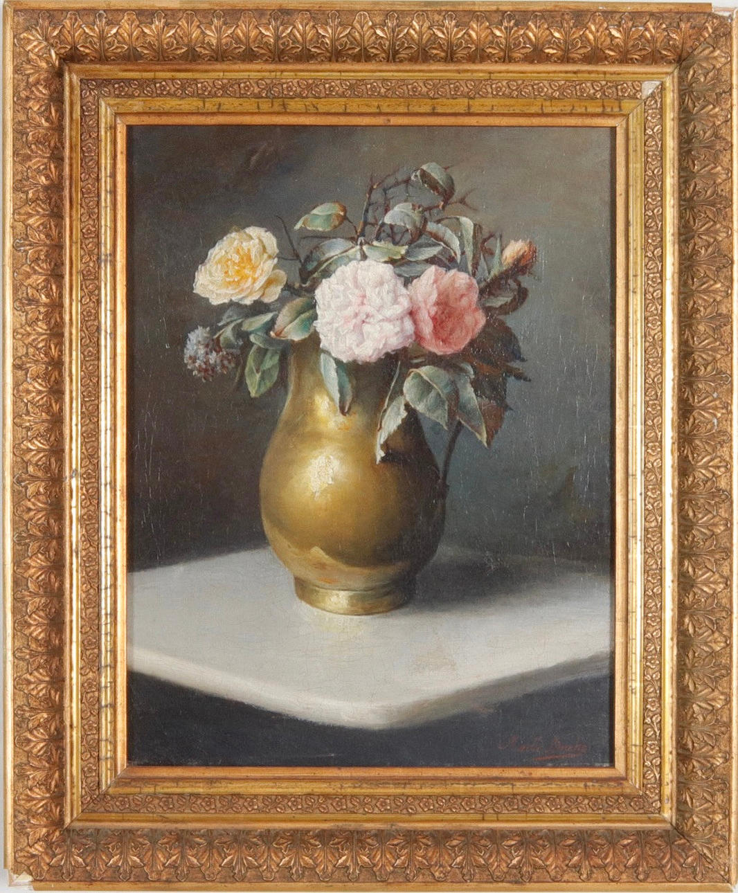 JOSÉ MARÍA MURILLO BRACHO. óleo sobre lienzo.