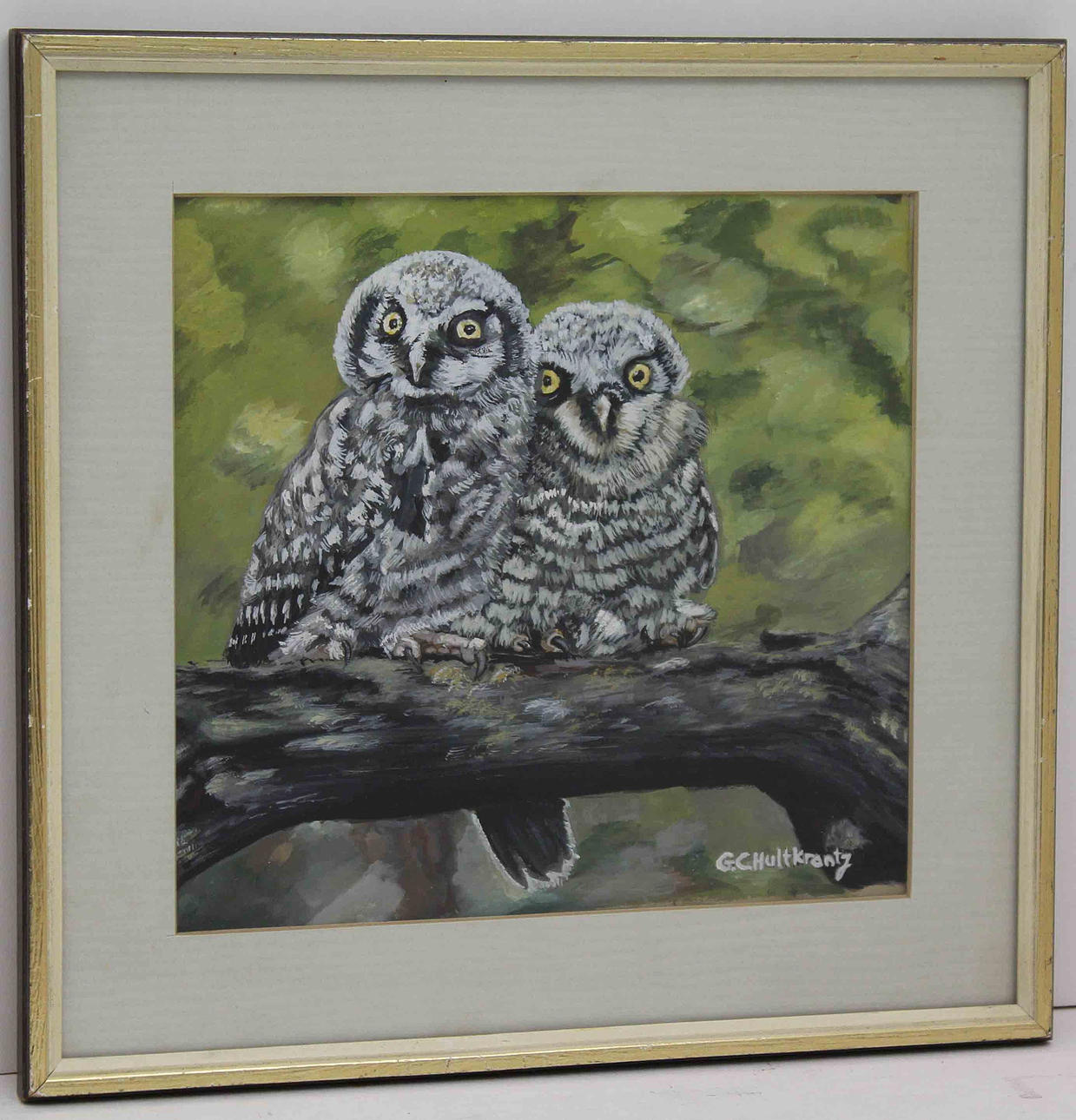 Parti konst (8). Div. tekniker. Bl.a. Gunnar Ruda och Jörgen von Konow..