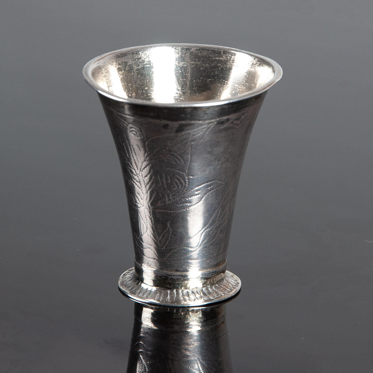 PETTER FASTBERG YSTAD 1793. BÄGARE, silver.