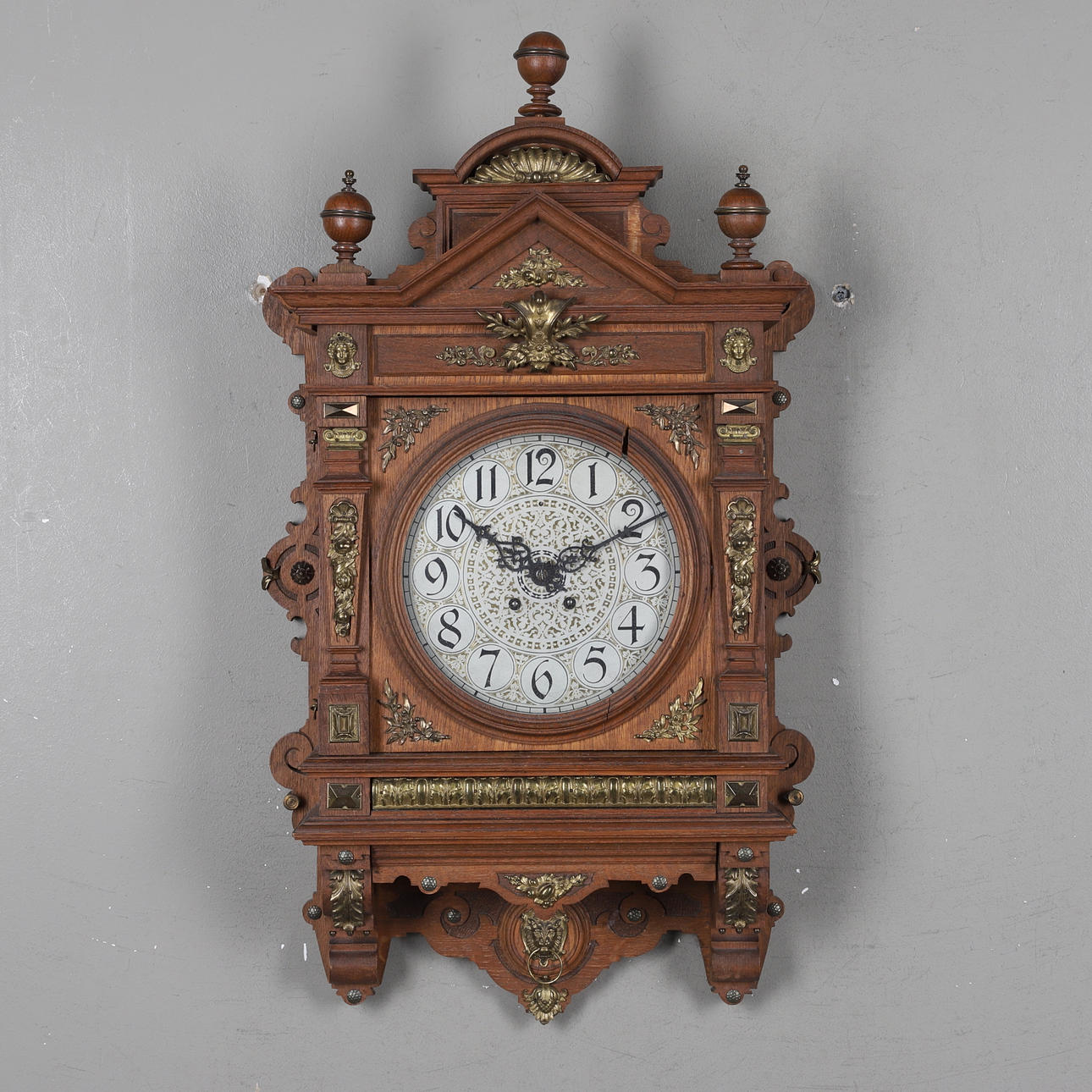 WALL CLOCK, so-called Herrgårdsur, Lenzkirch, 1920s.