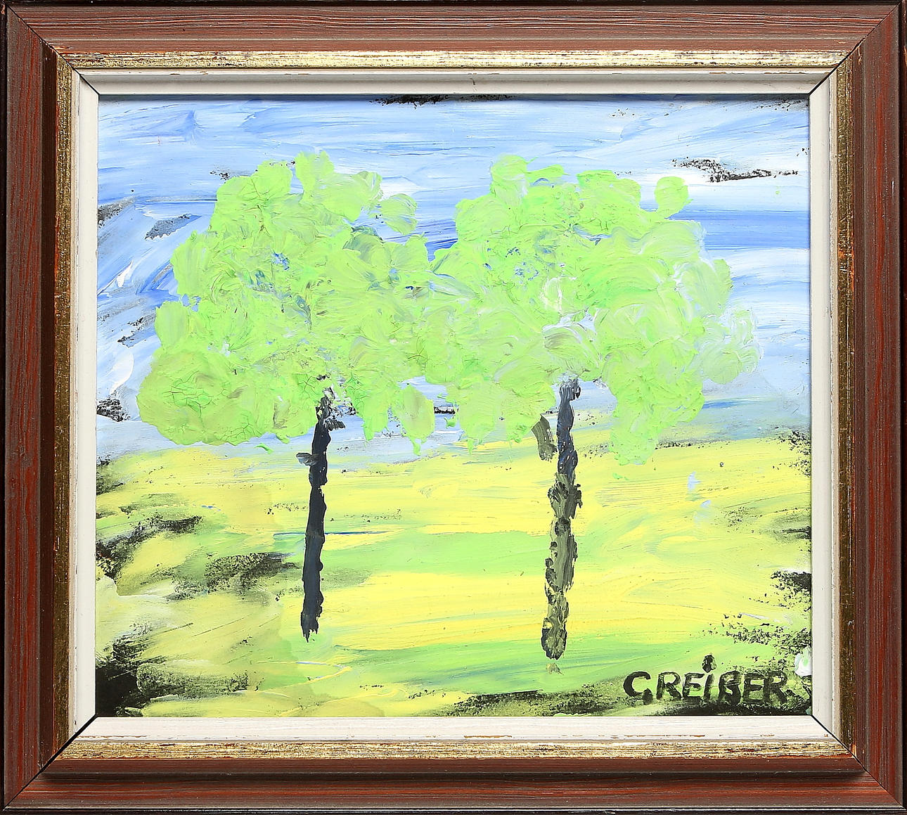 GUNNAR GREIBER. Olja på duk, signerad.