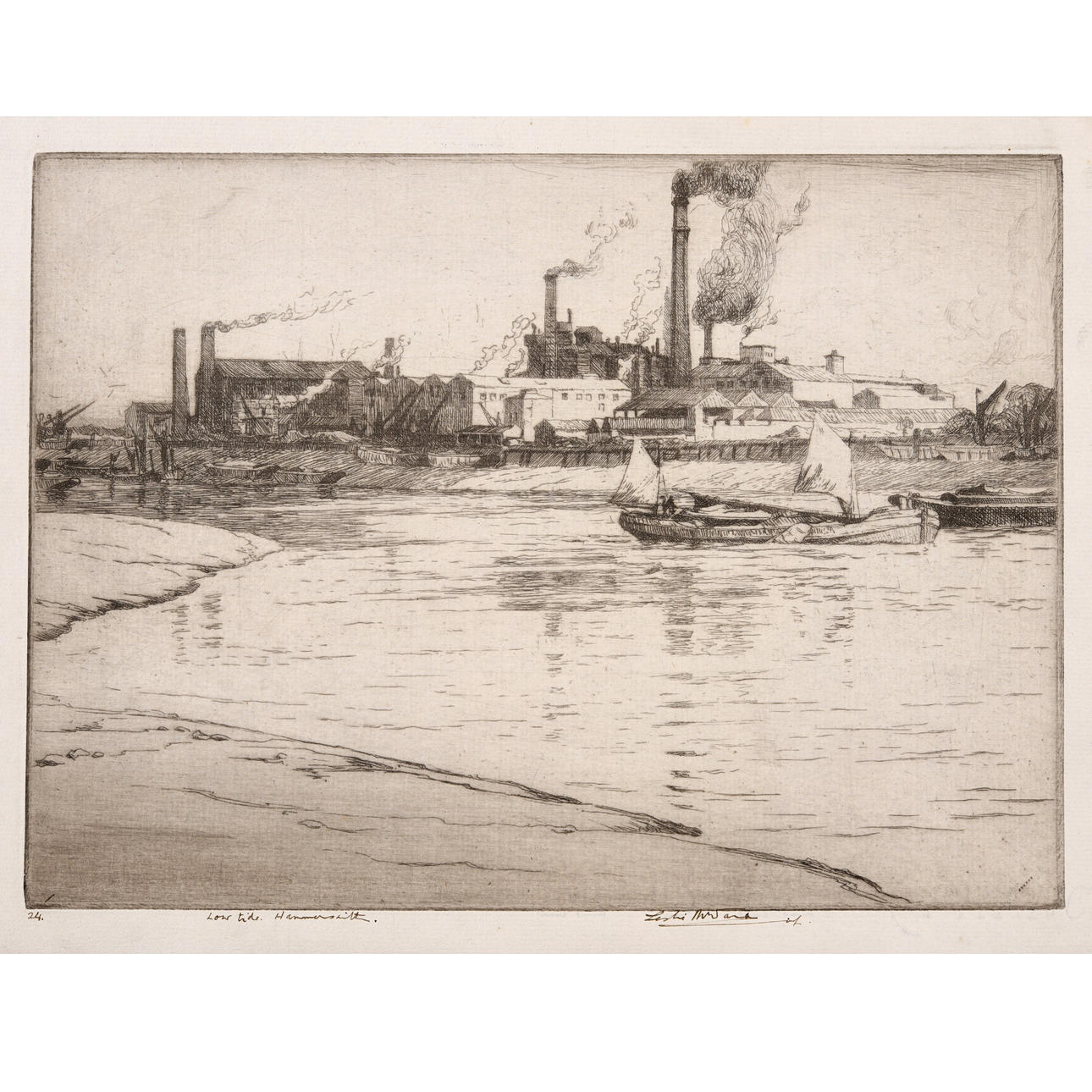 LESLIE MOFFAT WARD (1888-1978). TWELVE ETCHINGS.