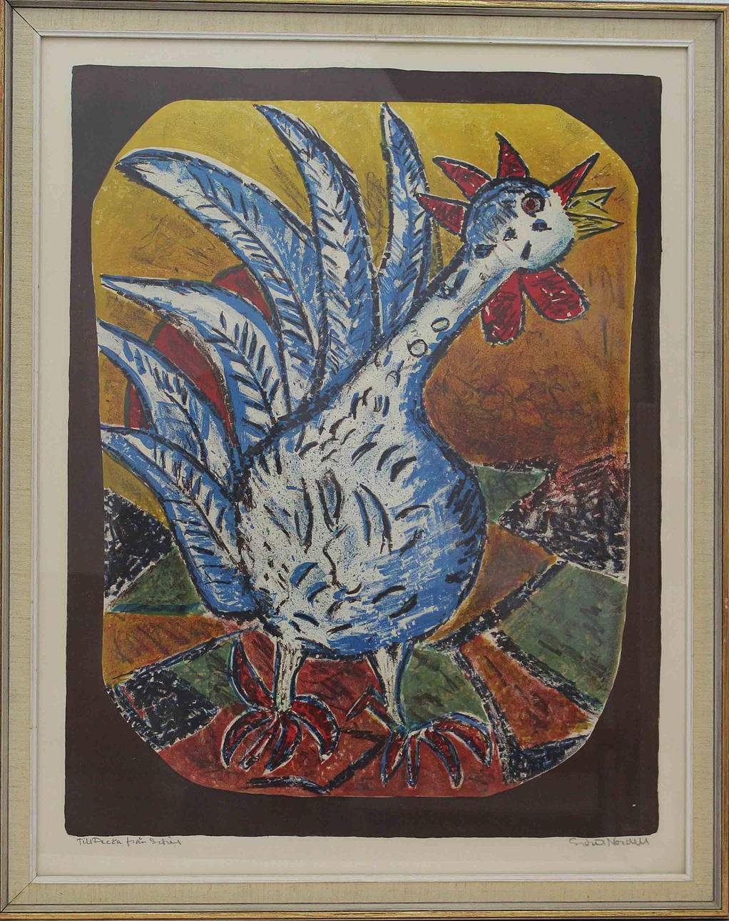 Parti konst (5). Div. tekniker. Bl.a. Ture Dahlö och Eskil Nordell.