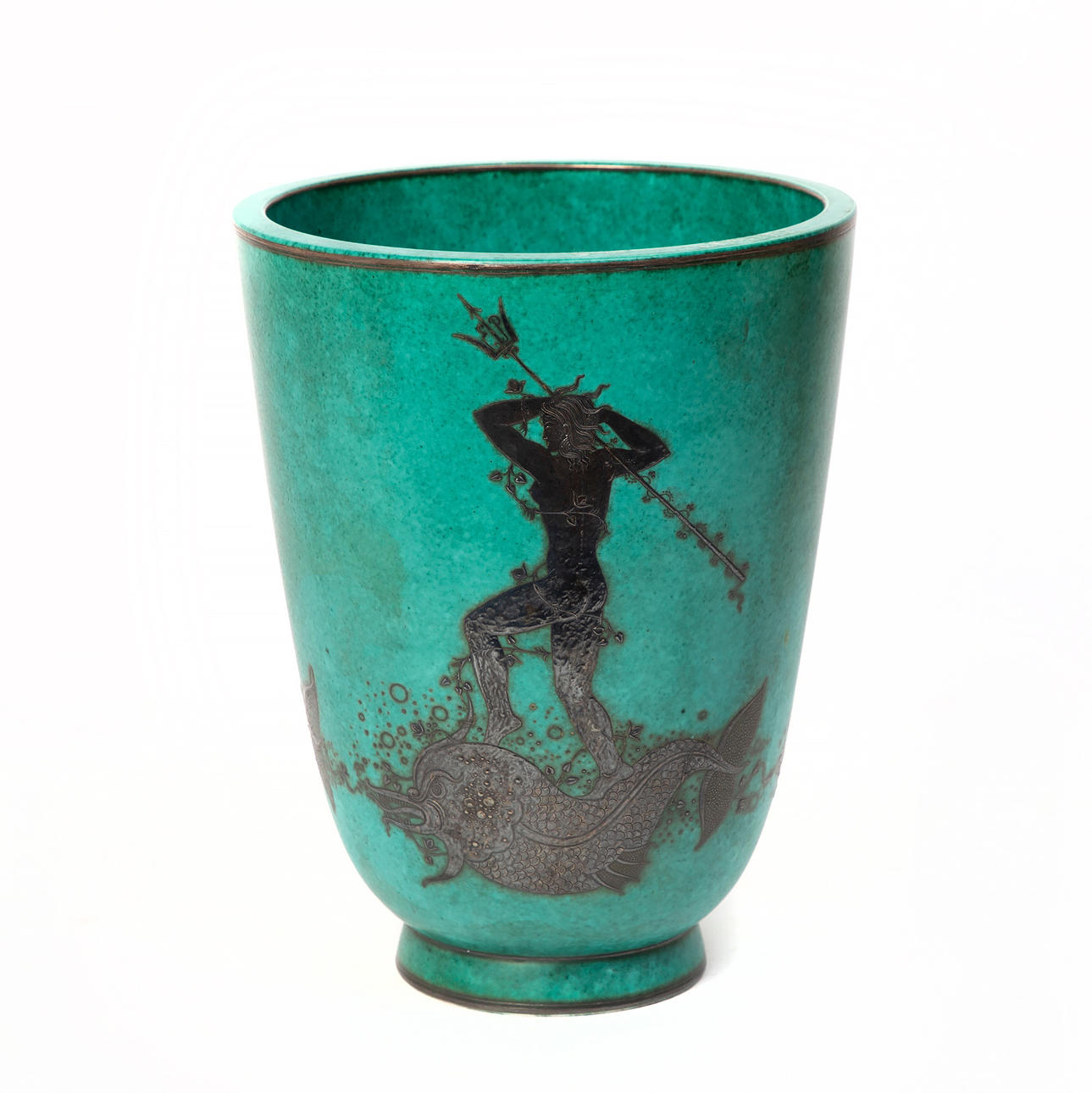 WILHELM KÅGE. vase, "Argenta", Gustavsberg.