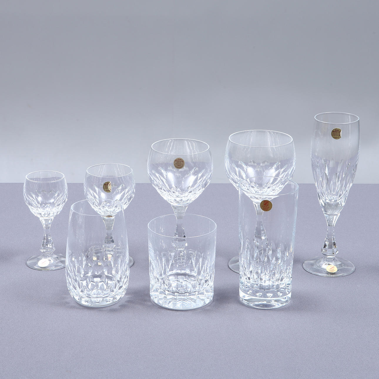 GLASSWARE, 76 pieces, Cristallerie Zwiesel, Germany. Glass 