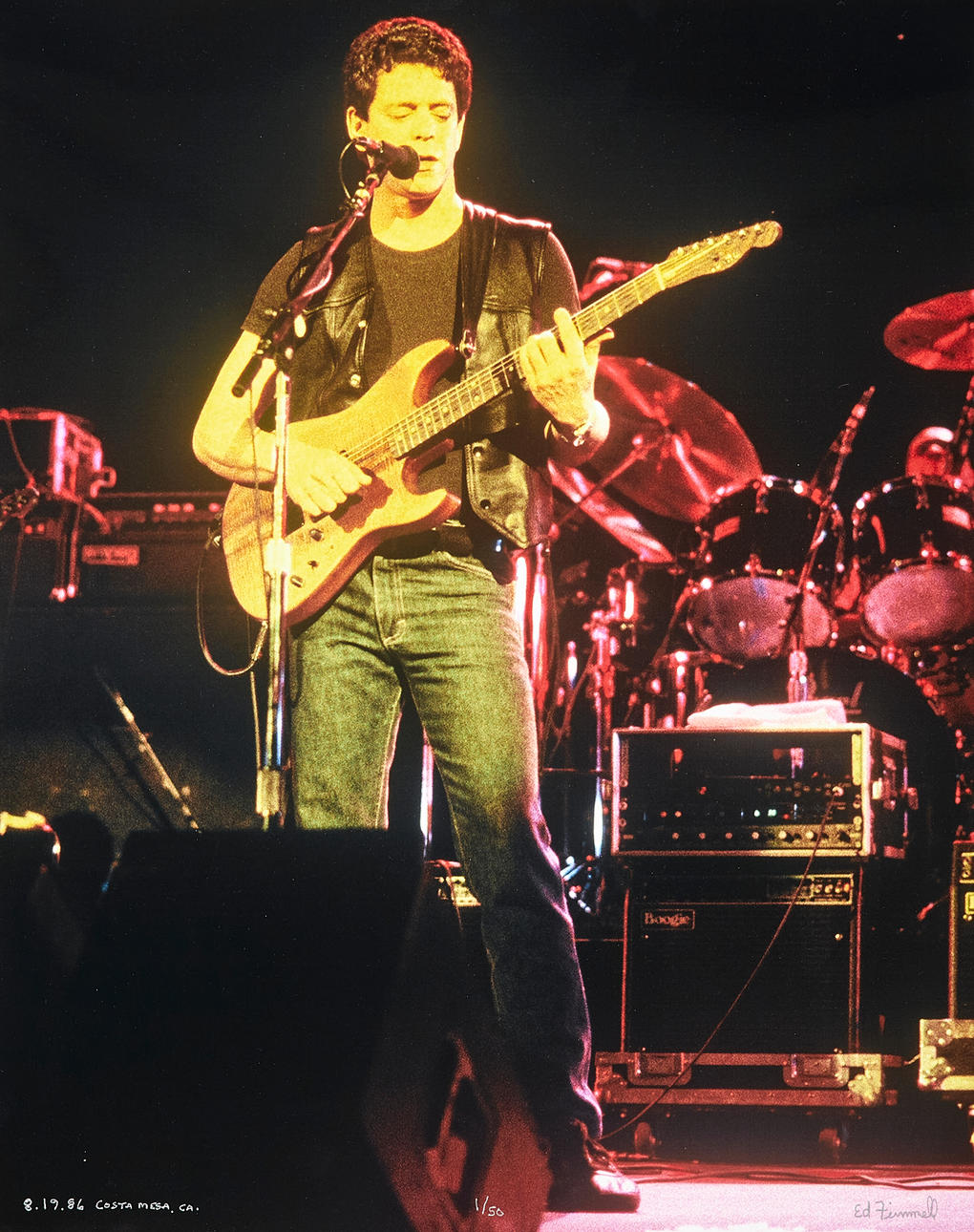 ED FINNELL (USA/SVERIGE, FÖDD 1956). Lou Reed, Pacific Amphitheatre ...