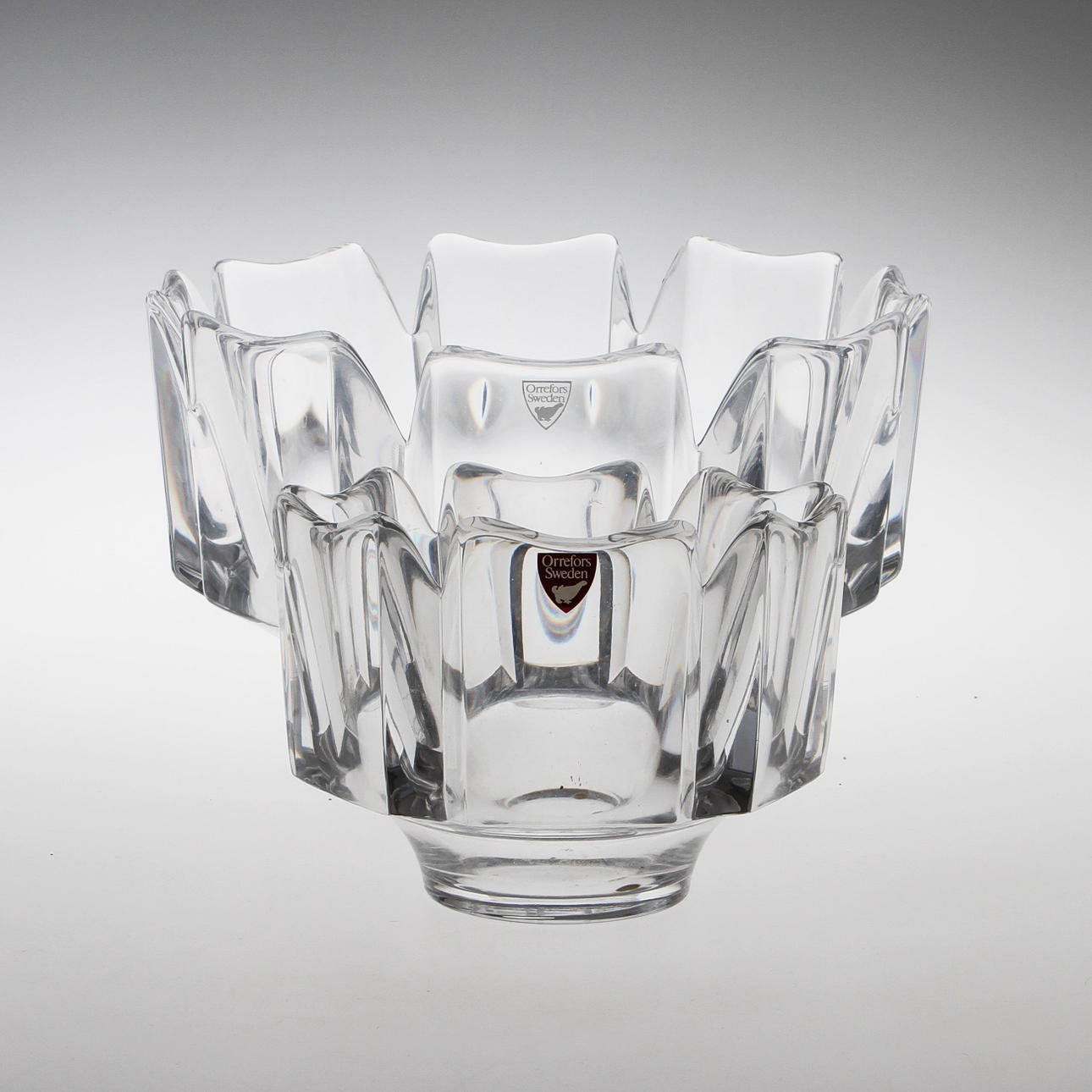 SKÅLAR, 2 st "Corona" Orrefors.