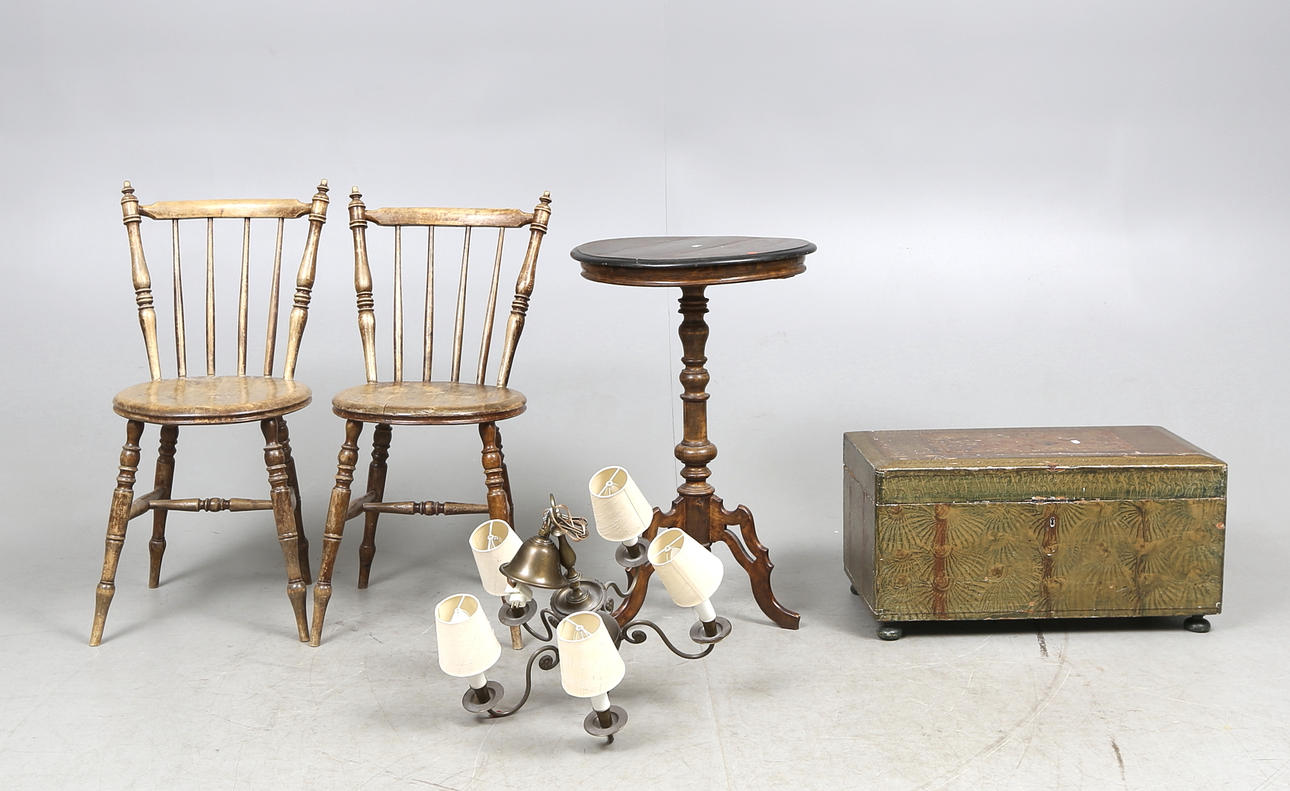 MÖBLER, 5 delar, 1800/1900-tal.